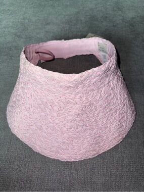 a new day Light Pink Adjustable Woven Braided Sun Visor